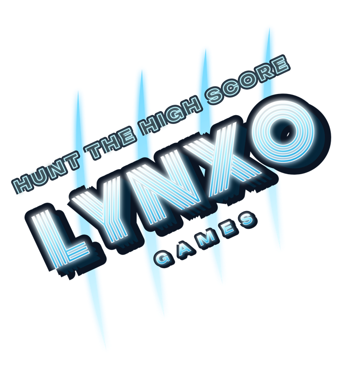Lynxo Games logo: four claw marks behind the word LYNXO, tagline Hunt the high score